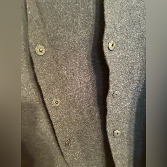 Eileen Fisher Deep Blue Wool Coat - Picture 7 of 8
